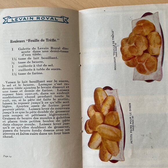 Brochures antiques - Les conserves et Livre culinaire de levain Royal - Picture 13 of 16